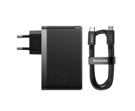 Baseus Ładowarka sieciowa GaN5 Pro 2xUSB-C + USB, 140W (czarna) - 1140074 - zdjęcie 2